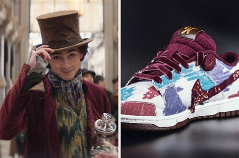 chalamet nike dunks|Timothée Chalamet on Designing 'Wonka' Nike Dunks .